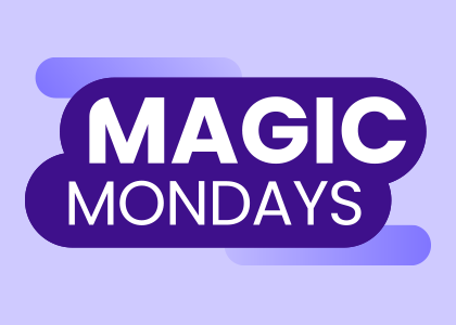 Magic Mondays logo - weekly draw for CSSC members